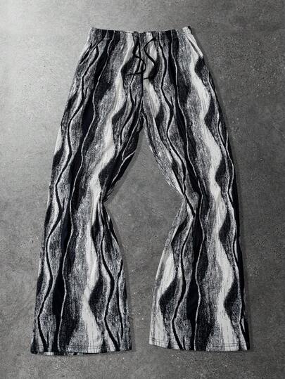 Street Life Men's Fashion Tie-Dye Print Loose Fit Pants