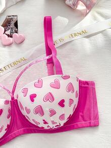 PetitDoll 1 Áo ngực có gọng đính đá hình trái tim cỡ lớn - Nhiều màu - Xem 5