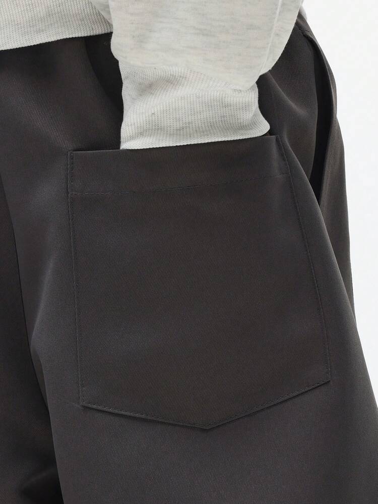 Tapered Panelled Pull On Trousers