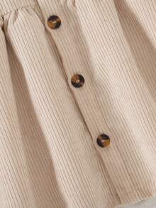 SHEIN 2pcs Baby Girls Cute Sleeveless Dress & Vest Outfit, Princess Style, Comfortable & Versatile