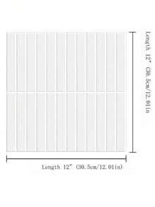 4/20pcs(Thickened Design)3D Straight Mosaic Peel And Stick Backsplash, Kitchen Backsplash Tiles, Self-Adhesive Tile For Kitchen Bathroom, Thicker Waterproof,Home Decor Wallpaper Wall Paper Wall Stickers Room Decor Wall Decor Bedroom Living Room Decor - 彩色 - 查看 2