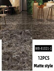 12/24pcs Faux Marble Tile Sticker, Thick PVC Waterproof Self-Adhesive Decals For Living Room, Bathroom, Kitchen, Floor And Wall Decoration Room Decor Home Decor Wallpapers Wall Paper Wallpaper Wall Stickers Wall Sticker Kitchen Accessories Kitchen Items Kitchen Decor Floor Tiles Flooring Floor Tiles Self Adhesive Floor Tiles Peel Stick Living Room Decor - 彩色 - 查看 6