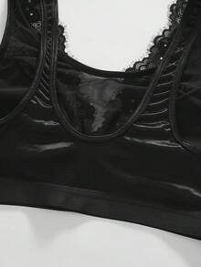 1件加大码蕾丝拼接无钢圈内衣文胸