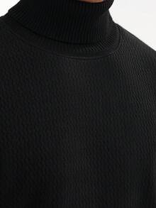 Manfinity CityGents 男士纯色休闲保暖高领毛衣，秋冬季，长袖上衣，保暖内衬