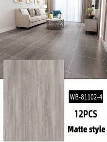 12/24pcs Faux Marble Tile Sticker, Thick PVC Waterproof Self-Adhesive Decals For Living Room, Bathroom, Kitchen, Floor And Wall Decoration Room Decor Home Decor Wallpapers Wall Paper Wallpaper Wall Stickers Wall Sticker Kitchen Accessories Kitchen Items Kitchen Decor Floor Tiles Flooring Floor Tiles Self Adhesive Floor Tiles Peel Stick Living Room Decor - 彩色 - 查看 7