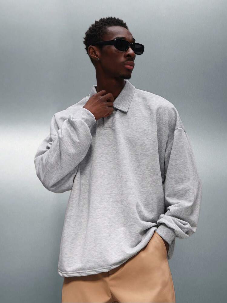 PLAYBOY X SUMWON Long Sleeve Rugby Polo With Logo