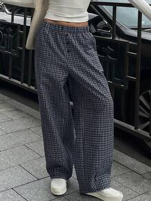 DAZY 女式休闲格子休闲裤