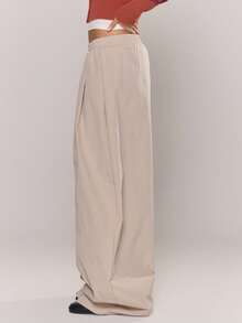 MUSERA Pleated Extreme Tapered Balloon Elasticated Waist Trousers Classy Night Out Fall Autumn Sexy Cute Coolgirl Streetwear Dawn Thanksgiving Elegant