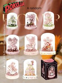 Zazumi Large Size Plastic Building Blocks DIY Creative Assembly Multicolor Floral Building Block Flower Bouquet Plant DIY Kit For Adults Day Birthday Home Decor DIY Craft - Multicolor - View 14