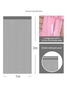 1Pc Tassel Curtain Decor Backdrop For Party, Photo Booth, Suitable For Birthday, Wedding, Graduation Decoration - Dusty Pink - View 6