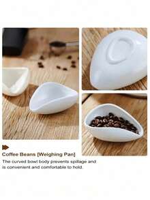 Haus Hana Ceramic Coffee Scoop Tea Measure Coffee Bean Cup For Brewing Gift For Coffee Lovers Loose Leaf Tea Petal Accessories Home Essentials - Multicolor - View 6