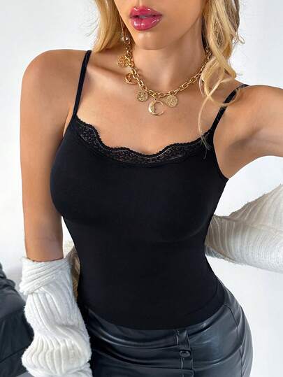 SuitURBody Women's Sexy Lace Camisole, Basic Camisole, Suitable For All Seasons, Essential For Women