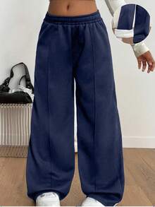 Sparklyn 少女休闲街头风学院风加厚保暖运动裤，秋冬季