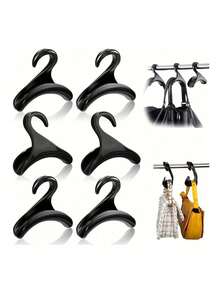 10 cái/3 cái/1 cái Móc treo túi xách Acrylic Móc treo túi xách Túi tote Giá đỡ tủ quần áo Lưu trữ cho ba lô Túi xách Túi xách Túi tote Giá đỡ - màu đen - Xem 4