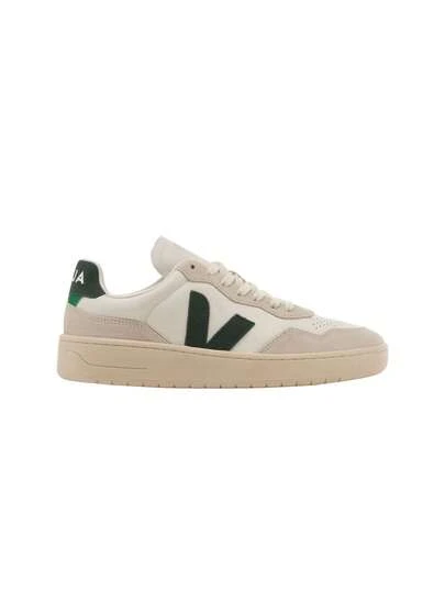 Veja V-90 O.T. Leather Women Sneakers Extra White / Cyprus VD2003384A