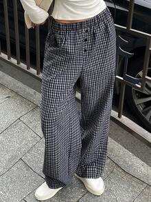 DAZY 女式休闲格子休闲裤