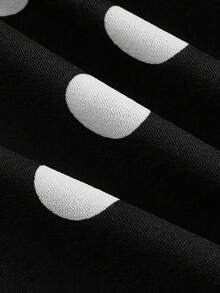 Sweetra Vestido de lunares con cuello en V sin mangas, con cintura ajustable, talla grande para mujer, para el verano