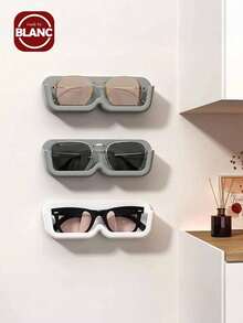 1pc Glasses Storage Rack, Bathroom Bedside Wall-Mounted Sunglasses Glasses Display Rack, Can Place Prescription Glasses, Bedroom Bedside Punch-Free Pressure-Resistant Wall-Mounted Sunglasses Display Rack, Jewelry Sundries Storage Rack, Suitable For Bedroom Dressing Table, Dressing Table, Drilling-Free Glasses Storage Rack, Bathroom Wall-Mounted Sunglasses Storage Rack Christmas Decorations, Christmas Gifts