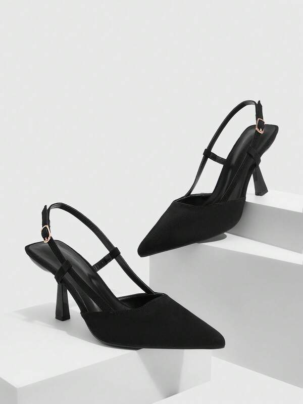 CUCCOO SZL Décolleté da donna con punta affusolata e fibbia regolabile, minimalista e versatile per lavoro e pendolarismo