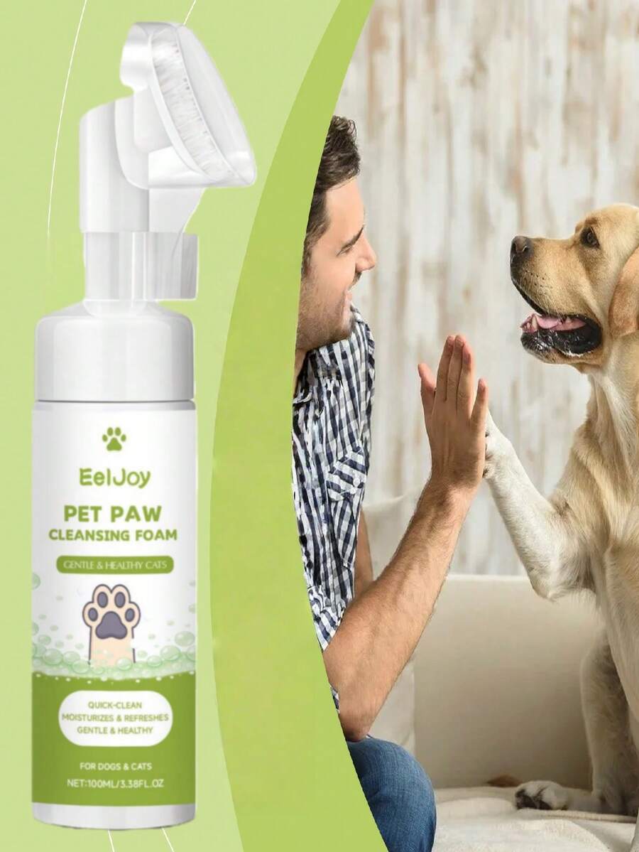 1 Peça Limpador de Patas de Animais de Estimação, Limpa Delicadamente as Patas de Gatos e Cachorros, Sujeira e Patas Pegajosas, Limpo e Confortável - Multicolorido - Visão 1
