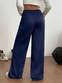 Sparklyn 少女休闲街头风学院风加厚保暖运动裤，秋冬季