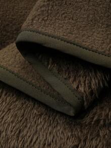 DAZY Women's Simple Plush Fluffy Cozy Pajama Set, Winter - Green - View 7