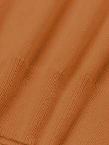 Sparklyn 1pc Tween Girl Bear Print Long Sleeve Sweater, Casual & Fashionable For School, Suitable For Autumn/Winter Tops, Christmas - Brown - View 5