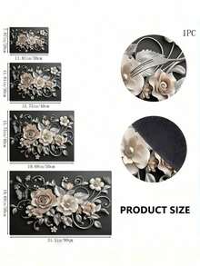 SHEIN 1PC 3D Floral Pattern Absorbent Quick Dry Silicone Drying Mat Waterproof Slip Resistant Kitchen Counter Pad For Dishes Cups Coffee Maker Utensils Non Slip Cozy Home Decor Spring Summer Decor Kitchen Essentials Housewarming Gift