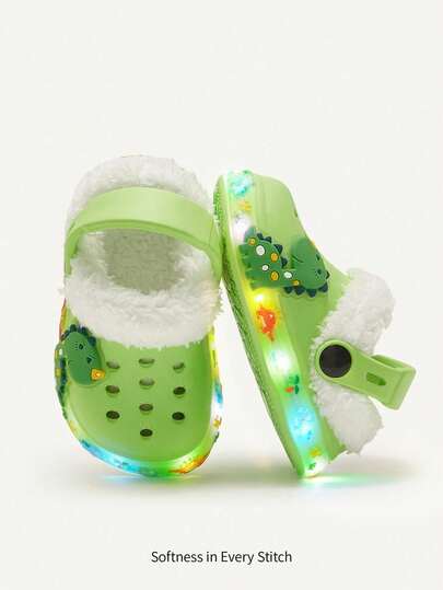 Cozy Pixies Zapatillas de estar por casa cómodas y ligeras con diseño de dibujos animados lindos y rosas para niñas pequeñas