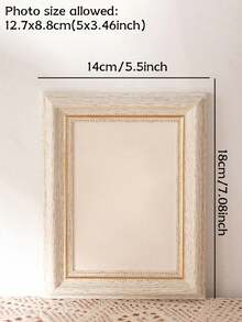 Cirelle 1PC Golden Nordic Photo Frame, Scandinavian Wooden Decorations, Luxurious Gold Border, Christmas And Housewarming Gift 5-Inch, 8-Inch, A4 Size Color Photo Frame, Suitable For Living Room And Bedroom - Multicolor - View 14