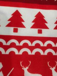 EMERY ROSE 女式印花圆领套头衫，圣诞秋冬上衣 - 彩色 - 查看 6