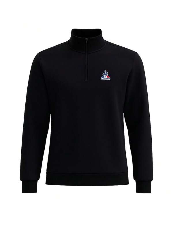 Le Coq Sportif Men's Half Zip Sweaters Black