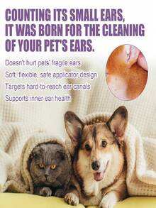1pc/2pcs Pet Ear Cleaning Solution For Cats And Dogs To Relieve Ear Odor, Clean Earwax And Clean Ear Drops - Multicolor - View 8