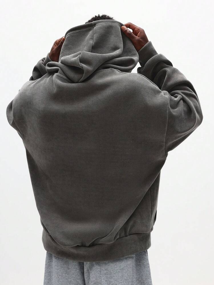 Sweat à capuche entièrement zippé avec cordon de serrage