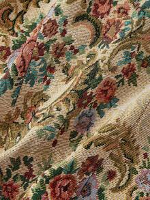 SHEIN MOD ملابس علوية نسائي بياقة مستديرة بدون أكمام وإغلاق أمامي بأزرار، خصر مناسب وأنيق، قماش جاكار، للخروجات اليومية والمناسبات، ملابس نسائية للخريف والشتاء، طراز عتيق وكلاسيكي - متعدد الألوان - مشاهدة 6