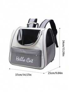 Zazumi 猫咪防风户外旅行背包，适用于猫咪和小型犬，方便携带，带软垫。 - 彩色 - 查看 6