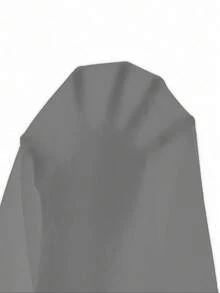 Manfinity Mode 男款夏季實色短袖鈕扣前襯衫 - 深灰色 - 查看 5