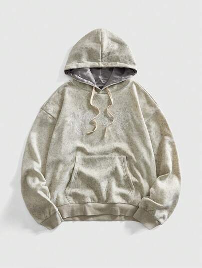 Street Life Men's Casual Thorn Embroidery Hoodie Sweatshirt, Autumn/Winter