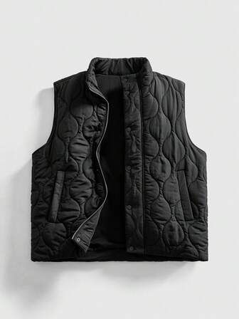 Street Life Gilet casual con cerniera e trapuntatura, autunno/inverno, da uomo