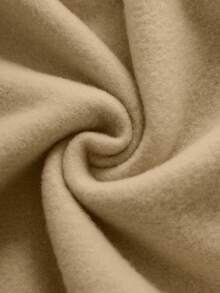 TOM & JERRY X SHEIN 男童休闲卡通图案保暖连帽卫衣，适合秋冬季 - 卡其色 - 查看 8