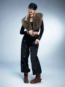 Sugerpunk Women's Buckle Design Casual Chunky Heel Ankle Boots - Brown - View 2