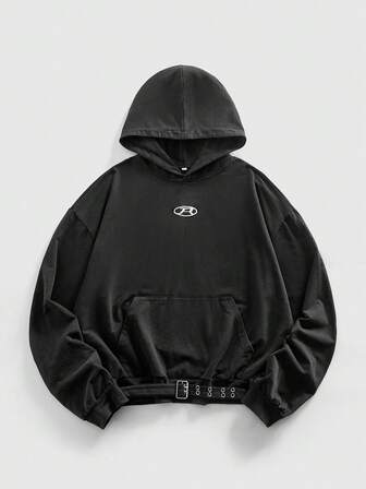 Casual Herren Lässiger Hoodie Sweatshirt in Waschoptik, Herbst, Langarm Oberteil