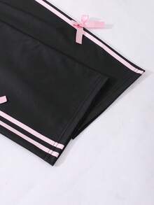 Sparklyn 2 件套女孩休闲时尚街头风格数字和英文字母星星图案 V 领宽松长袖上衣和阔腿运动裤运动套装，日常穿着