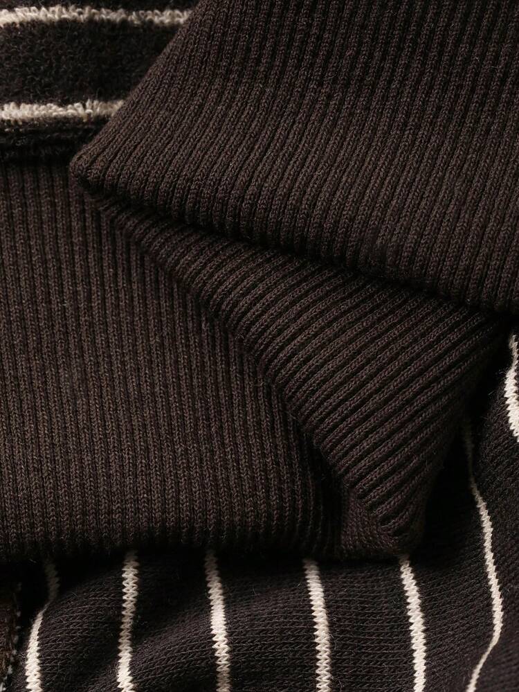 Color Block Striped Loose Hooded Zip-Up Long Sleeve Casual Street Style Sweatshirt For Women, Autumn/Winter