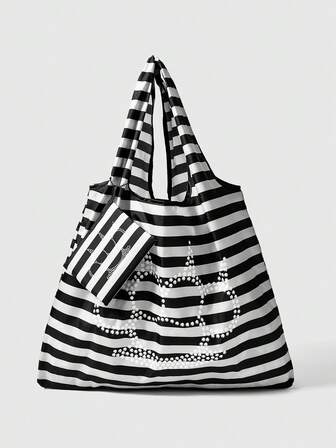 Goth 1 pezzo Borsa a tracolla di moda a forma di occhio con motivo celeste, borsa pieghevole di grande capacità con portamonete