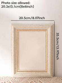 Cirelle 1PC Golden Nordic Photo Frame, Scandinavian Wooden Decorations, Luxurious Gold Border, Christmas And Housewarming Gift 5-Inch, 8-Inch, A4 Size Color Photo Frame, Suitable For Living Room And Bedroom - Multicolor - View 10