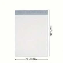 10个装自粘密封快递物流邮寄防水防尘包装袋，礼品包装运输袋返校 - 白色 - 查看 23