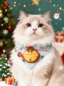 PETSIN 1 Piece Pet Christmas Scarf; Pet Christmas Collar; Pet Drooling Towel; Pet Accessories; Pet Supplies - Multicolor - View 9
