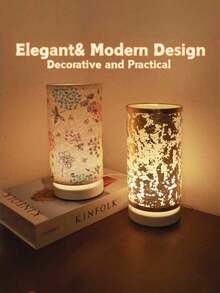 1 Pc Retro Scandinavian Style LED Desk Lamp, USB Power, Soft Warm Light And On/Off Switch, Metal Base Creative Shade, Suitable For Bedroom, Living Room, Office, Dining Room, Ideal Holiday Gifts - one-size - View 1