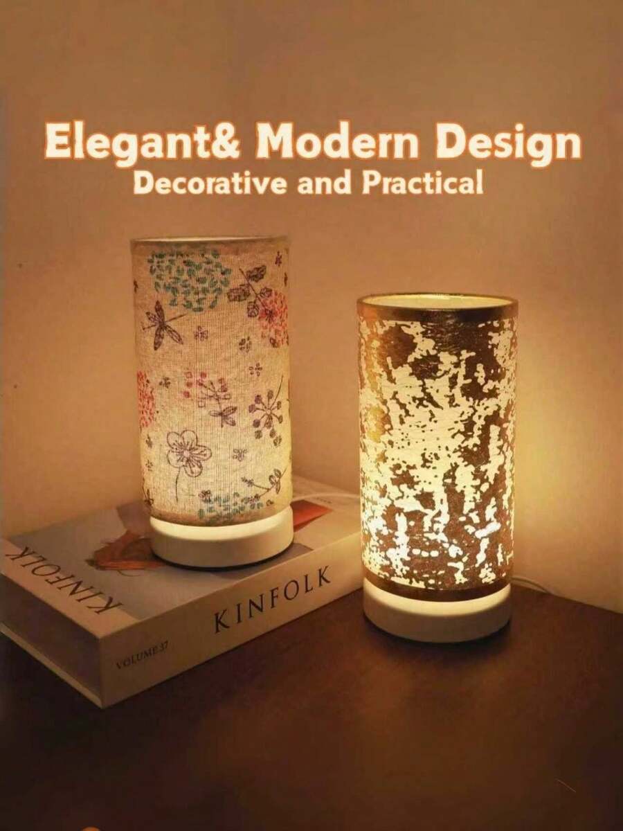 1 Pc Retro Scandinavian Style LED Desk Lamp, USB Power, Soft Warm Light And On/Off Switch, Metal Base Creative Shade, Suitable For Bedroom, Living Room, Office, Dining Room, Ideal Holiday Gifts - one-size - View 1